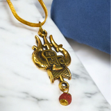 Shiv Locket with Rudraksha beads, symbolizing Lord Shiva’s divine protection and blessings, with a comfortable chain for daily wear.
