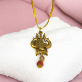 Shiv Locket with Rudraksha beads, symbolizing Lord Shiva’s divine protection and blessings, with a comfortable chain for daily wear.