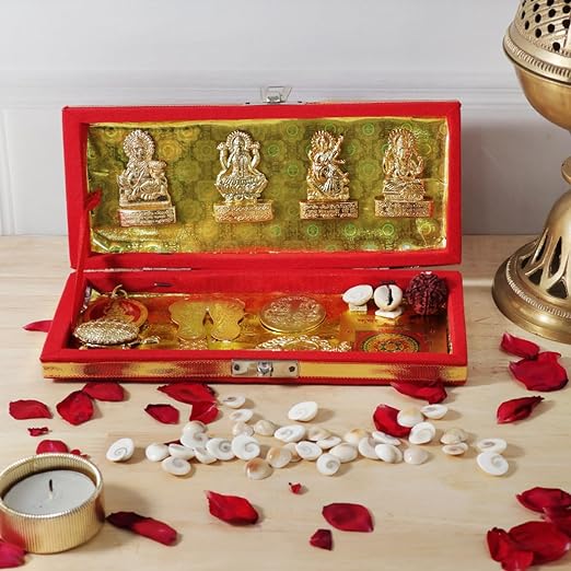 Shri Dhan Laxmi-Kuber Bhandari Yantra inscribed with divine symbols and mantras for attracting wealth, prosperity, and financial success