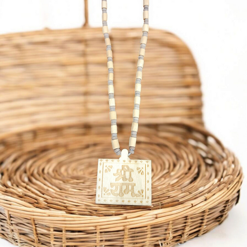 Shri Ram Tulsi Wood Locket in Tulsi Mala | 100% Pure & Devotional