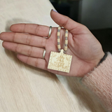 Shri Ram Tulsi Wood Locket with Tulsi Mala, symbolizing divine devotion and protection from negative energies.