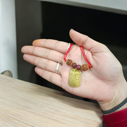 Sidh Durga Kawach featuring the Maa Durga Beesa Yantra, a powerful pendant for health, wealth, and protection, embodying divine energy