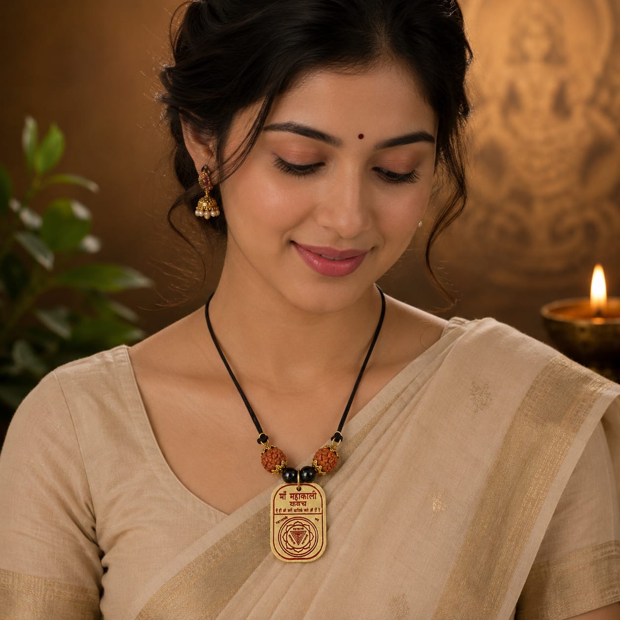 Sidh Kaali Kavach Maa Kali Yantra Locket for protection from negative energy evil eye spiritual pendant Gurupujan