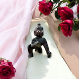 Small Black Laddu Gopal Idol in Size 1, Bal Gopal statue for home puja