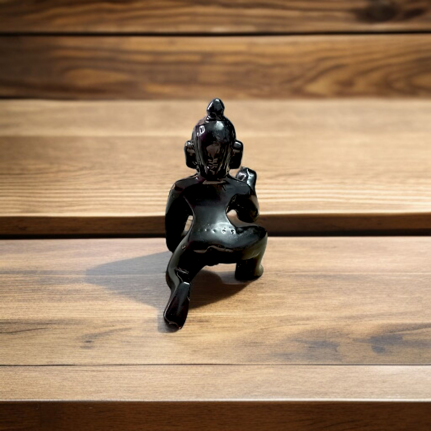 Small Black Laddu Gopal Idol in Size 1, Bal Gopal statue for home puja