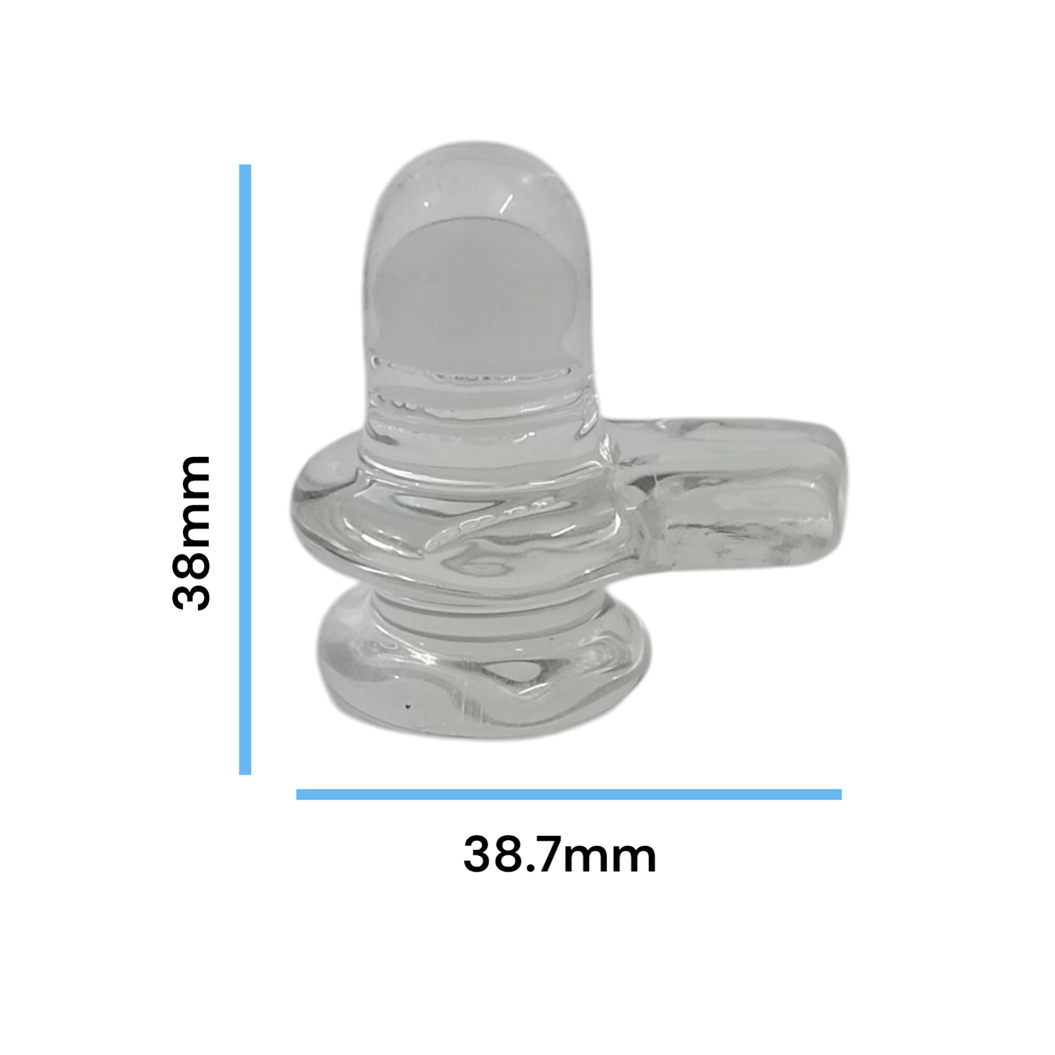 Sphatik Shivling crafted from Crystal Quartz, Lab Certified, symbolizing Lord Shiva, for spiritual growth, prosperity, and energy amplification.