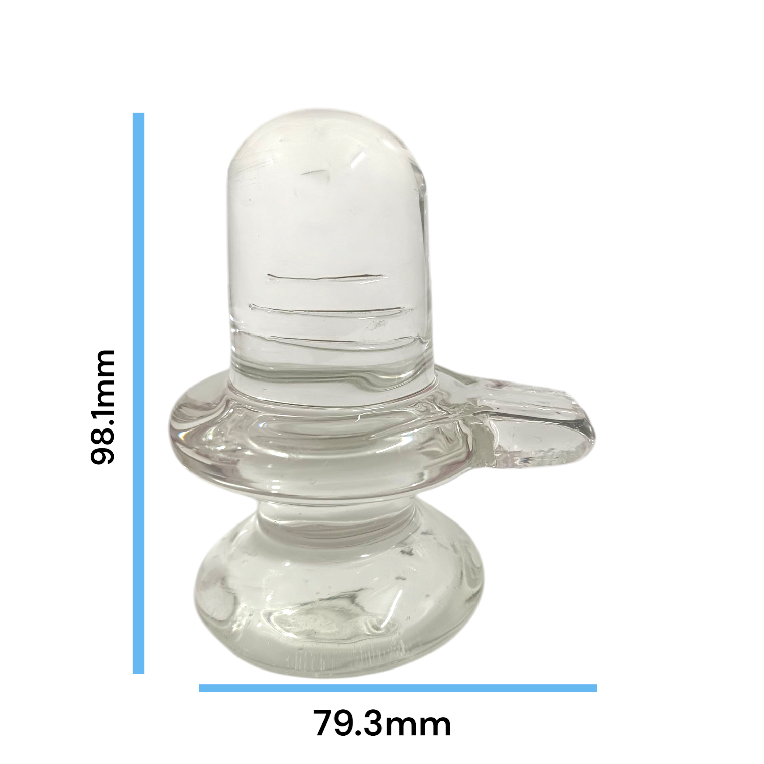 Sphatik Shivling crafted from Crystal Quartz, Lab Certified, symbolizing Lord Shiva, for spiritual growth, prosperity, and energy amplification.
