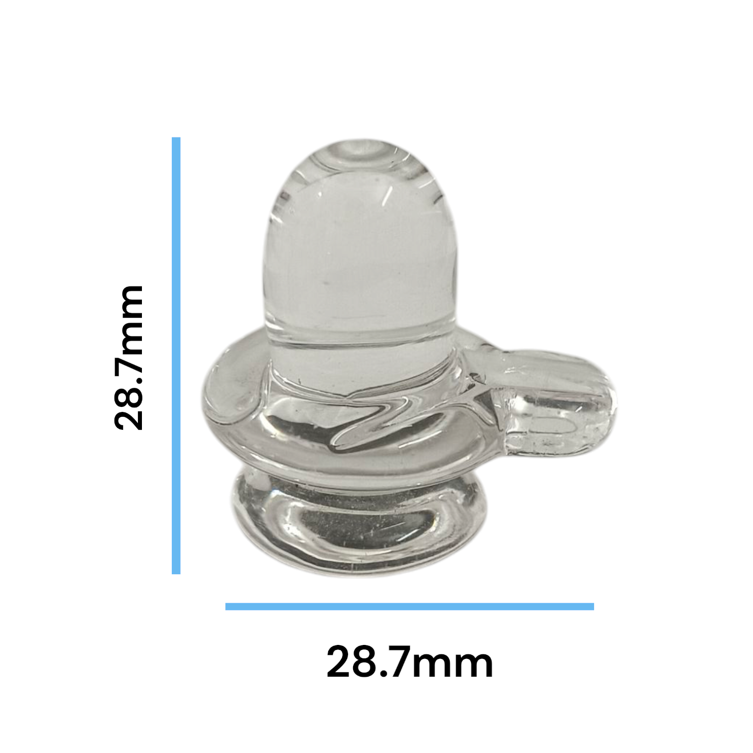 Sphatik Shivling crafted from Crystal Quartz, Lab Certified, symbolizing Lord Shiva, for spiritual growth, prosperity, and energy amplification.