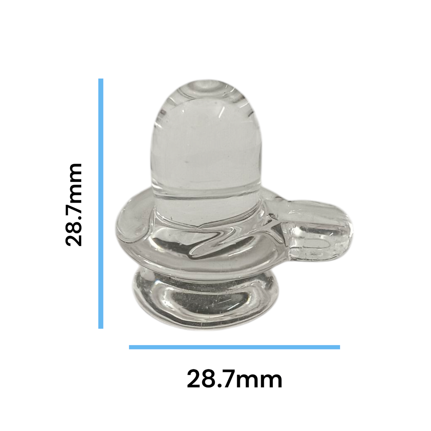 Sphatik Shivling crafted from Crystal Quartz, Lab Certified, symbolizing Lord Shiva, for spiritual growth, prosperity, and energy amplification.