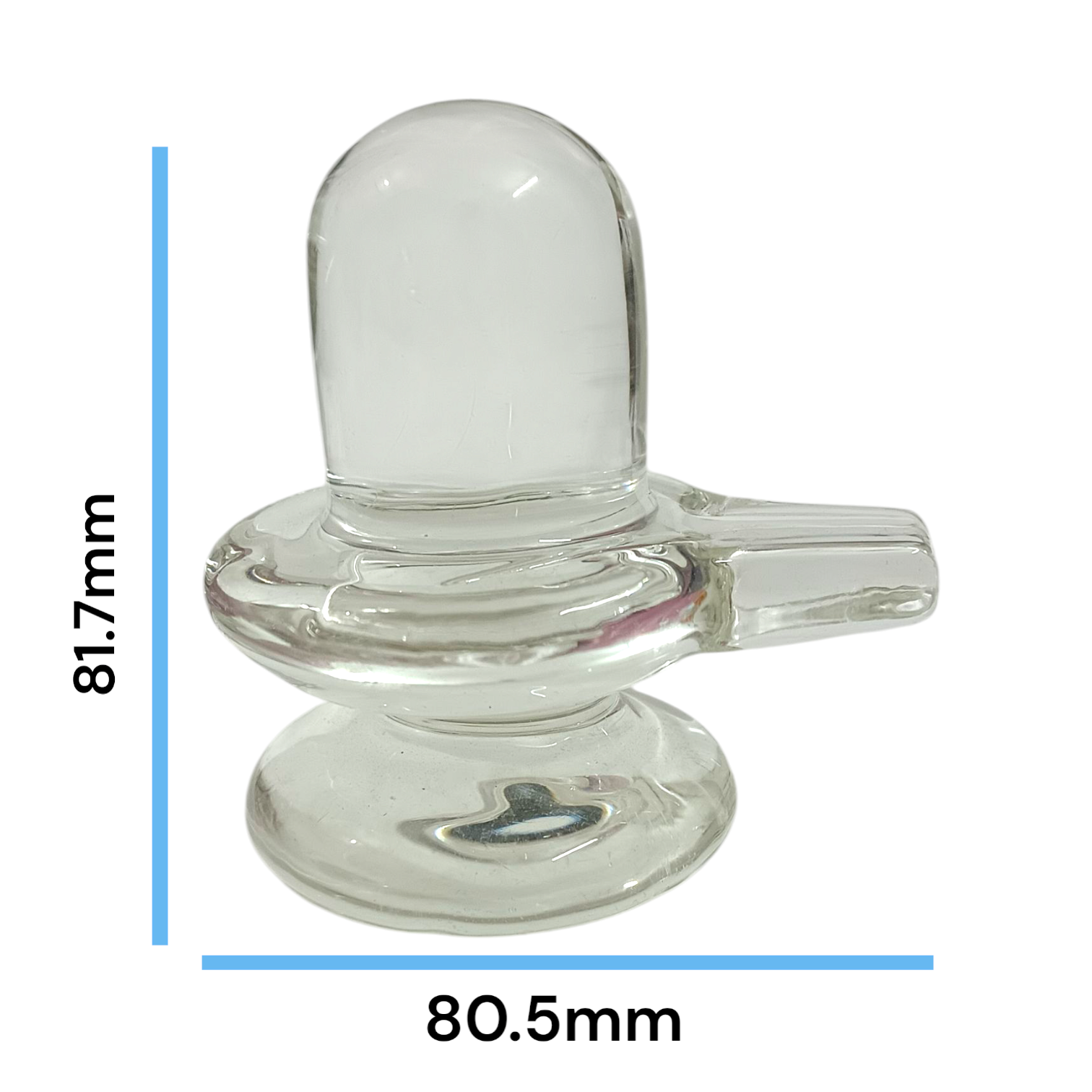 Sphatik Shivling crafted from Crystal Quartz, Lab Certified, symbolizing Lord Shiva, for spiritual growth, prosperity, and energy amplification.