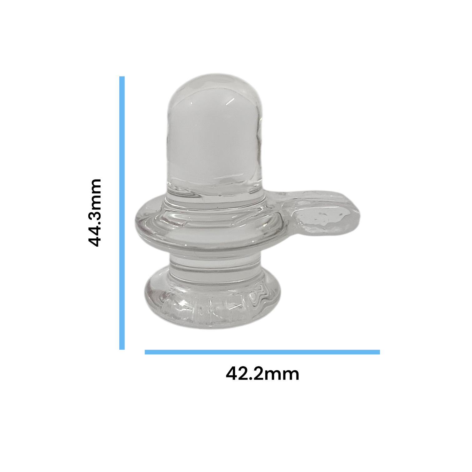 Sphatik Shivling crafted from Crystal Quartz, Lab Certified, symbolizing Lord Shiva, for spiritual growth, prosperity, and energy amplification.