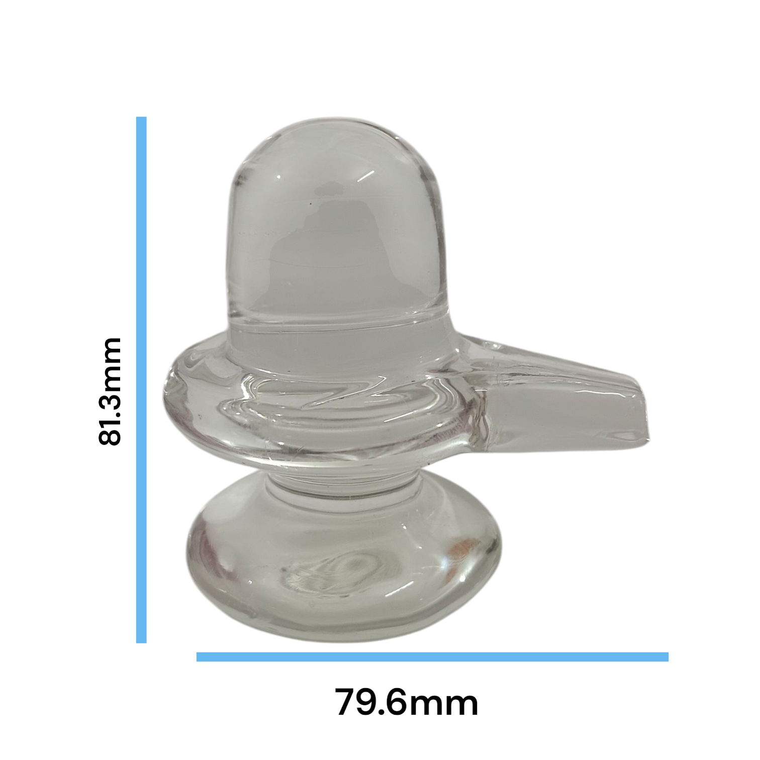 Sphatik Shivling crafted from Crystal Quartz, Lab Certified, symbolizing Lord Shiva, for spiritual growth, prosperity, and energy amplification.