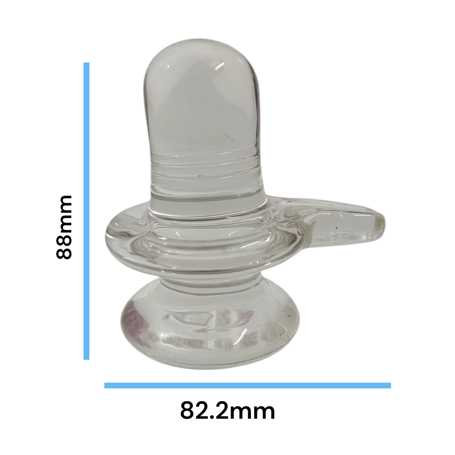 Sphatik Shivling crafted from Crystal Quartz, Lab Certified, symbolizing Lord Shiva, for spiritual growth, prosperity, and energy amplification.