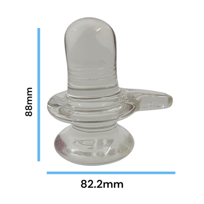 Sphatik Shivling crafted from Crystal Quartz, Lab Certified, symbolizing Lord Shiva, for spiritual growth, prosperity, and energy amplification.
