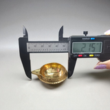 Traditional brass oil lamp with heavy base, ideal for pooja, aarti, and temple use