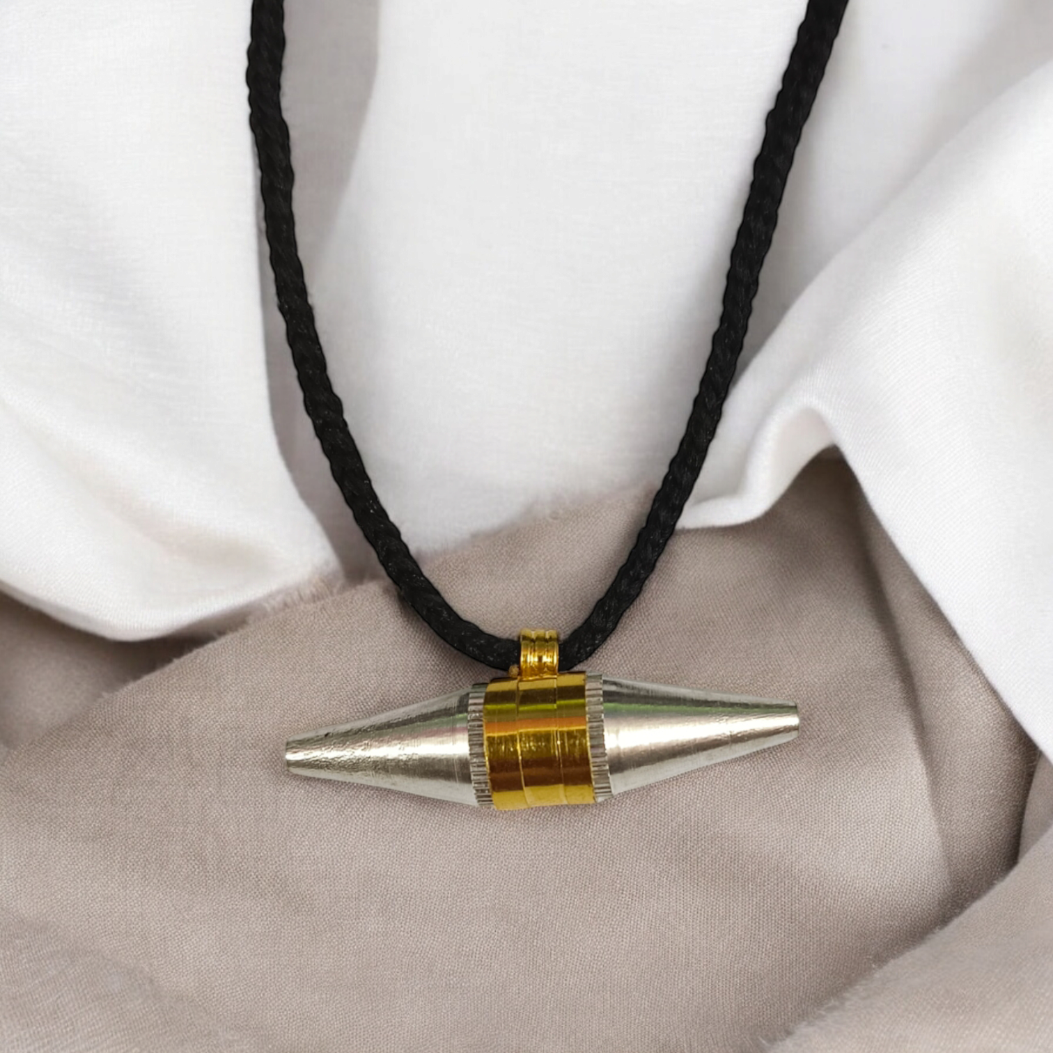 Triloh Taweez made with silver, copper, and brass, set of 5 with free Bhojpatra Sheet for spiritual protection.