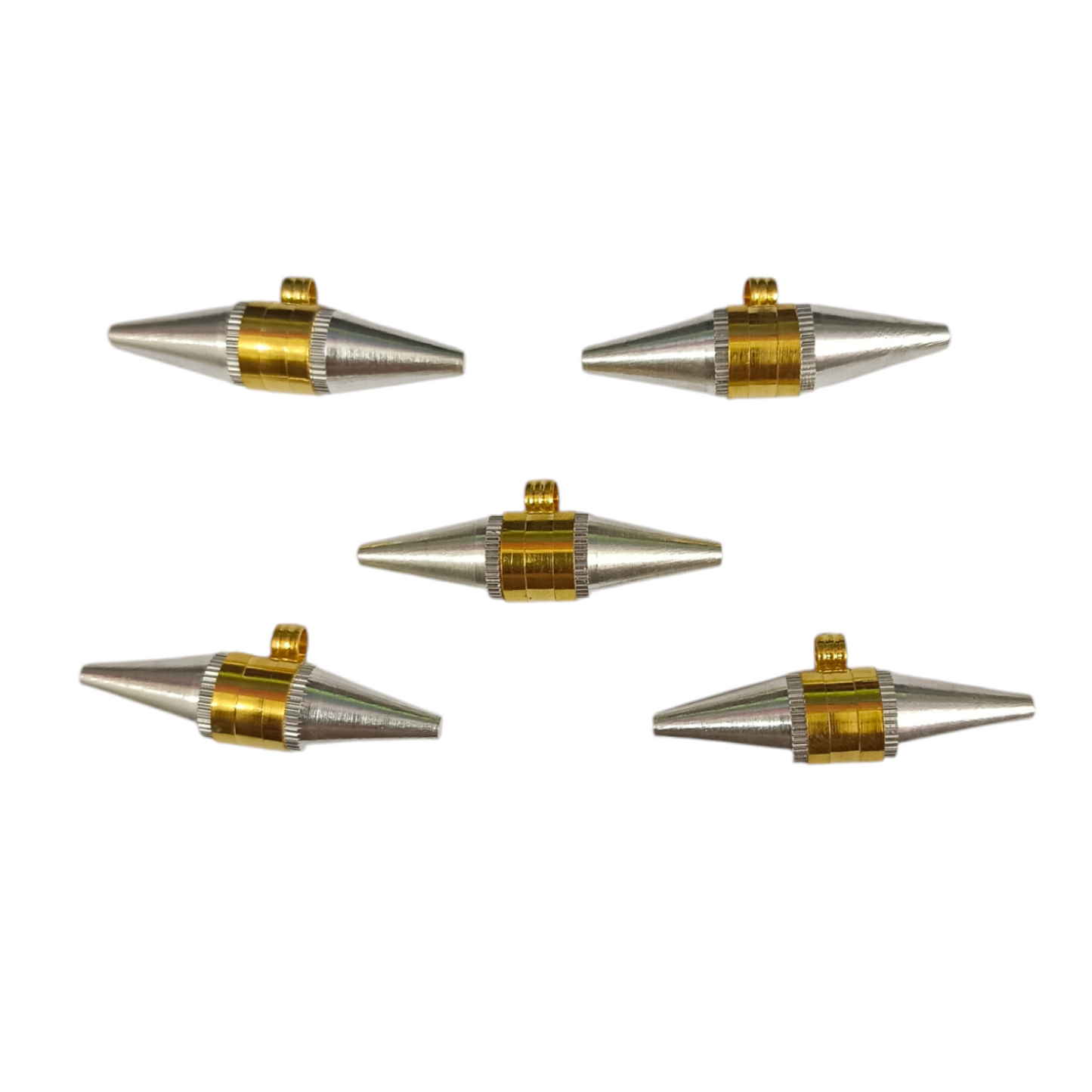 Triloh Taweez made with silver, copper, and brass, set of 5 with free Bhojpatra Sheet for spiritual protection.