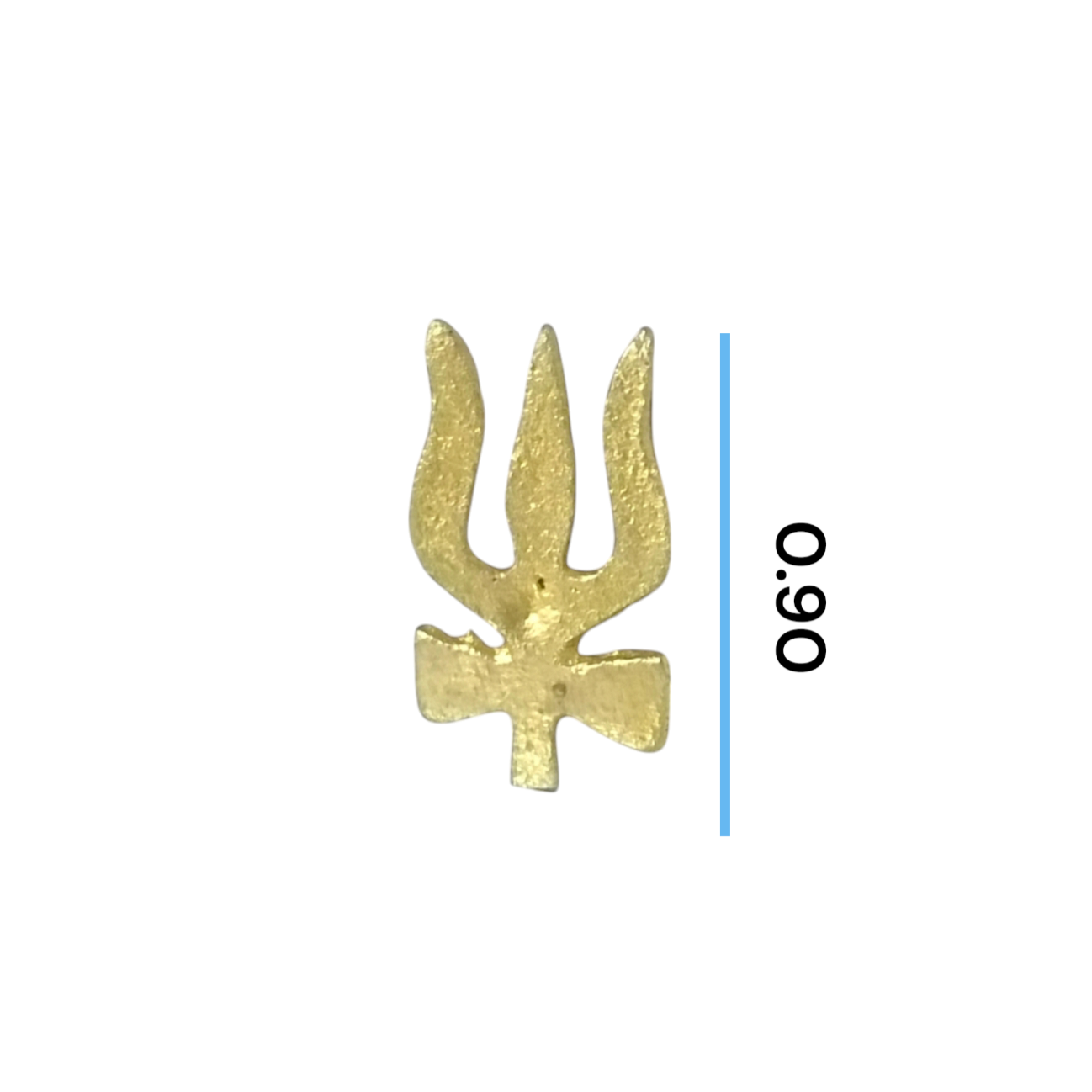 Trishul and Damru Tilak Stamp applied to the forehead, symbolizing divine protection and connection with Lord Shiva.