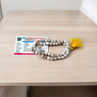 Vaijanti Mala 54+1 Beads - Original Vaijanti Mala Lab Certified - Natural Beads - For Jaap and Wear