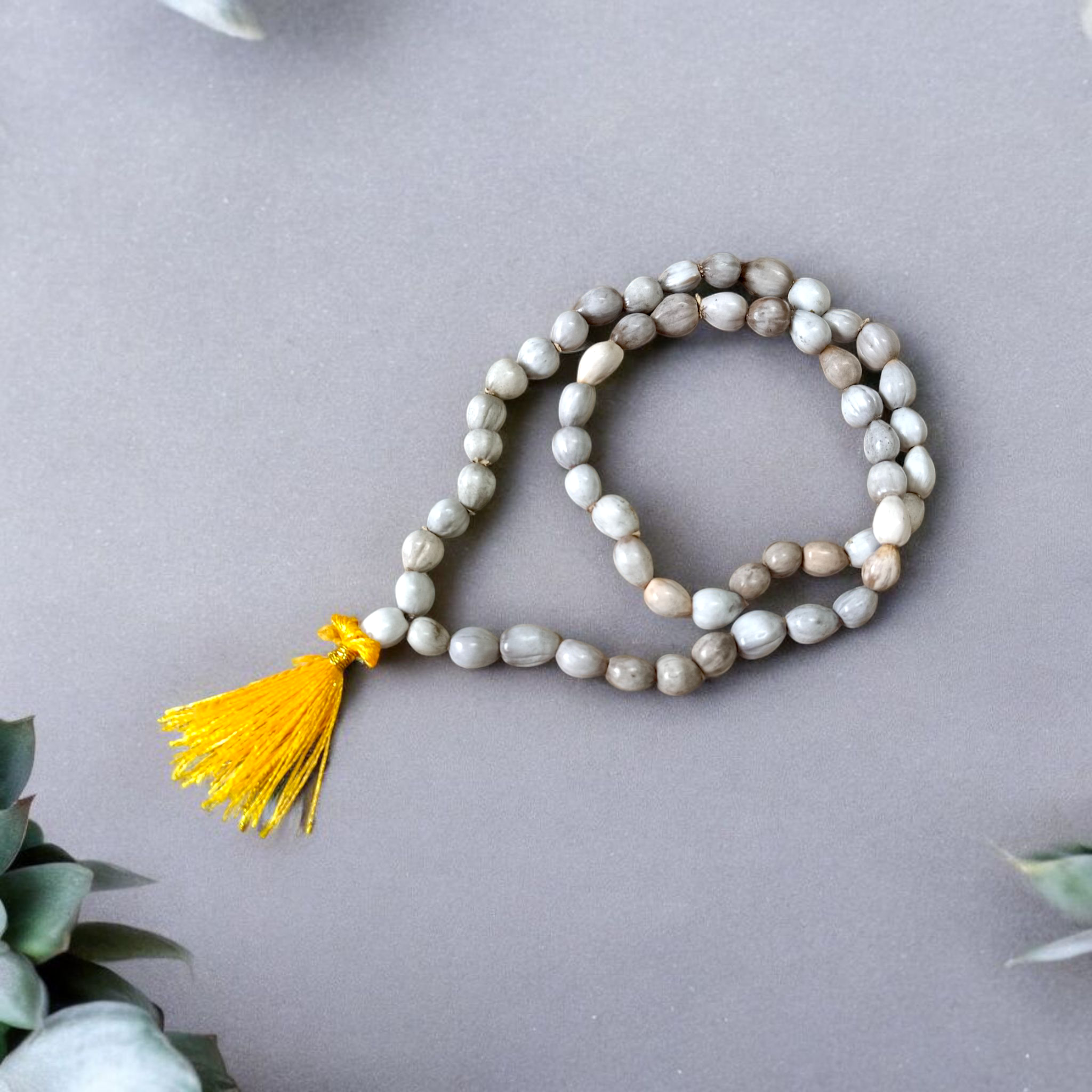 Vaijanti Mala 54+1 Beads - Original Vaijanti Mala Lab Certified - Natural Beads - For Jaap and Wear