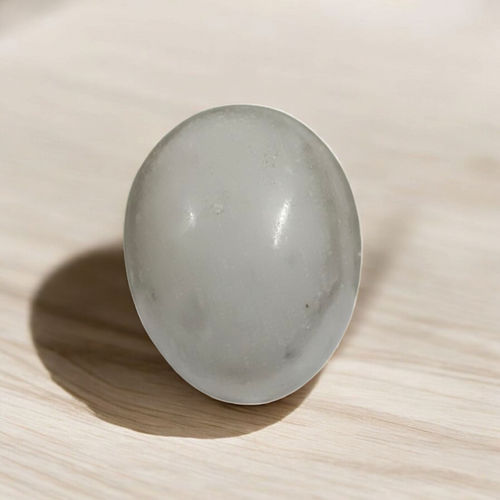 White & Black Shivling Stone | Tulsi & Temple Shivling for Puja & Spiritual Decor