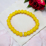 Yellow Agate Bracelet | Lab Certified Yellow Hakik Bracelet - A stylish and spiritual bracelet made from Yellow Agate, designed to enhance self-confidence and emotional balance