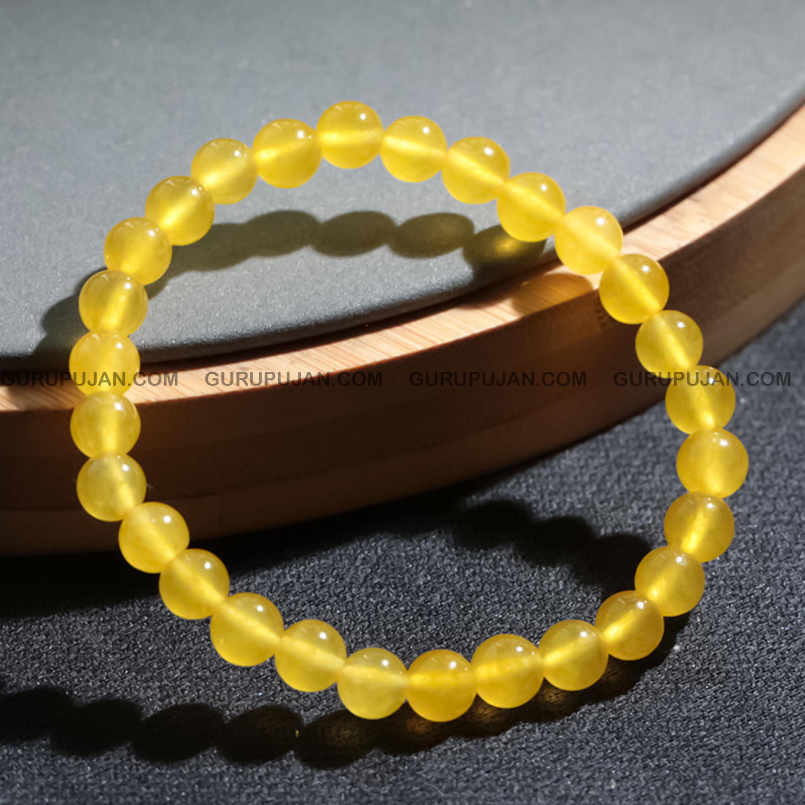 Yellow ONYX Bracelet with Certificate - A premium-quality Yellow Onyx bracelet designed to promote physical strength, emotional stability, and mental clarity