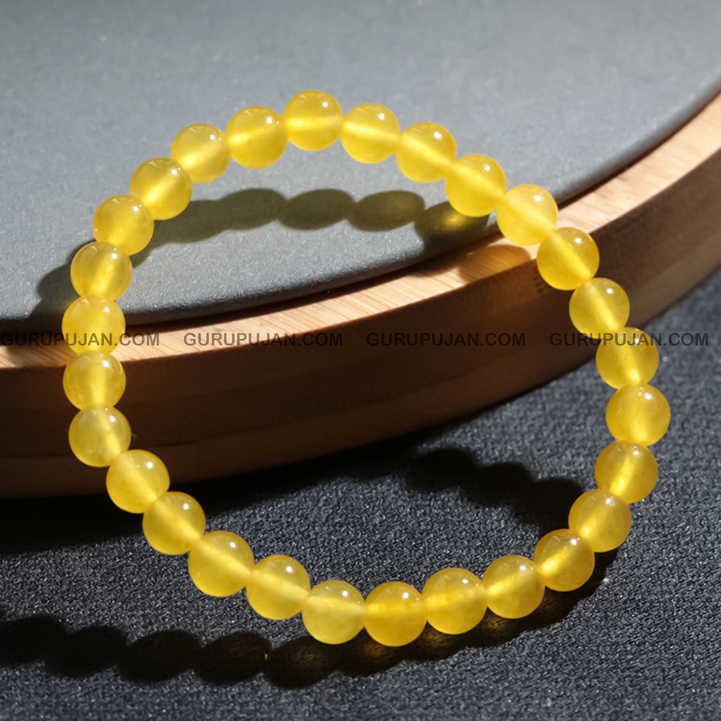 Yellow ONYX Bracelet with Certificate - A premium-quality Yellow Onyx bracelet designed to promote physical strength, emotional stability, and mental clarity