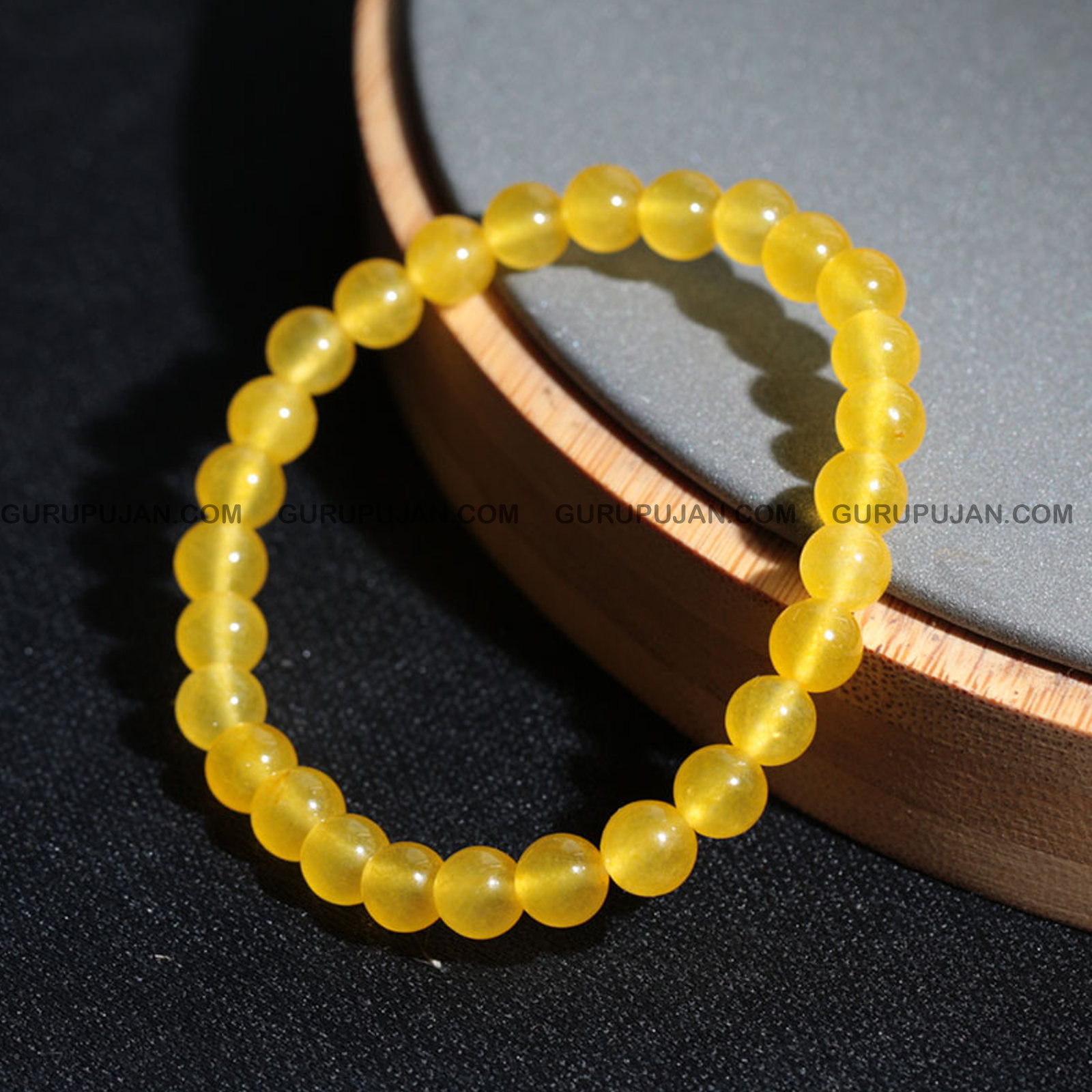 Yellow ONYX Bracelet with Certificate - A premium-quality Yellow Onyx bracelet designed to promote physical strength, emotional stability, and mental clarity