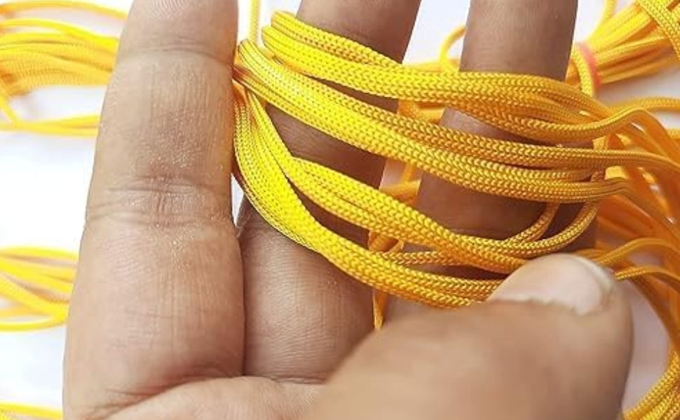 Yellow Thread | Peela Dhaga 25Mtr - A strong and durable yellow thread, perfect for making taweez, amulets, and performing spiritual rituals