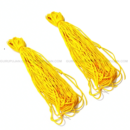 Yellow Thread 25M for Taweez – Set of 2 | Spiritual Puja & Protection