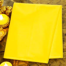 Peela Kapda | Yellow Cloth for Pooja | 1.25 Meter Spiritual Worship Cloth